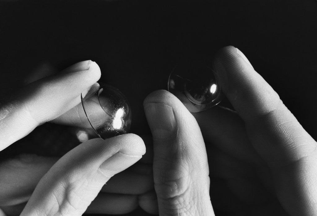 Detail of Pair of Contact Lenses by Anonymous