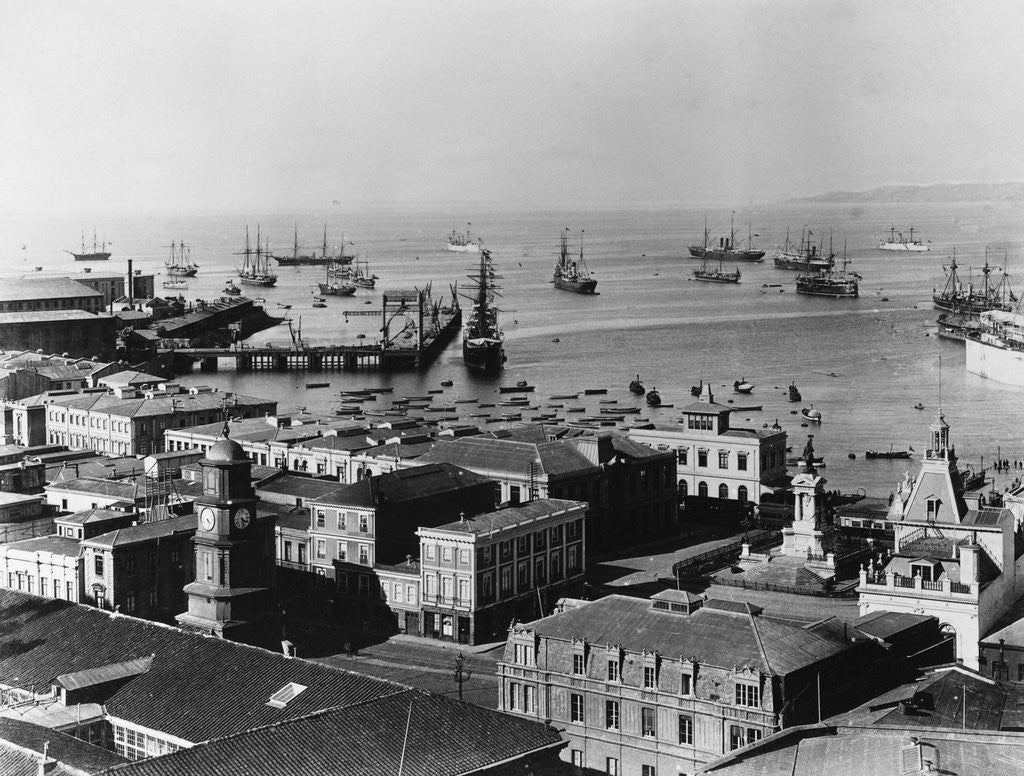 Detail of Valparaiso Harbour by Anonymous