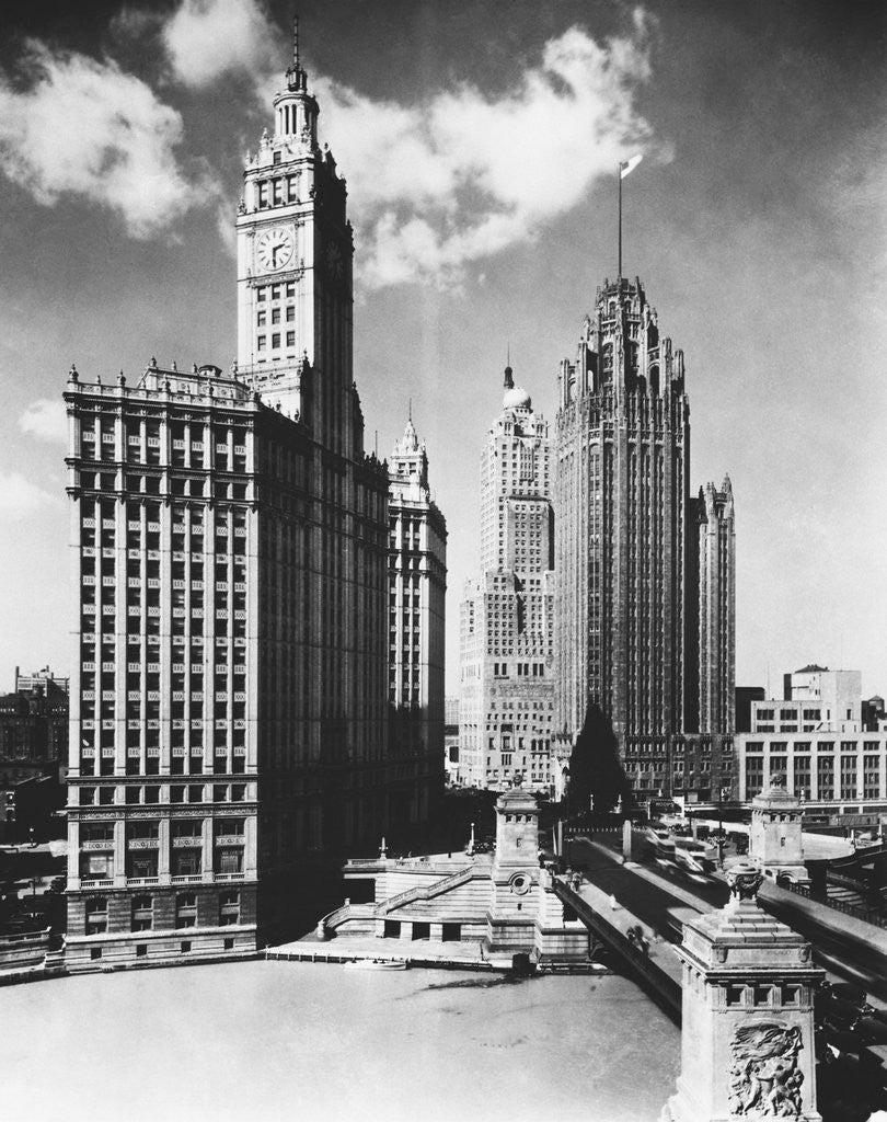 Detail of Chicago Skyscrapers by Corbis