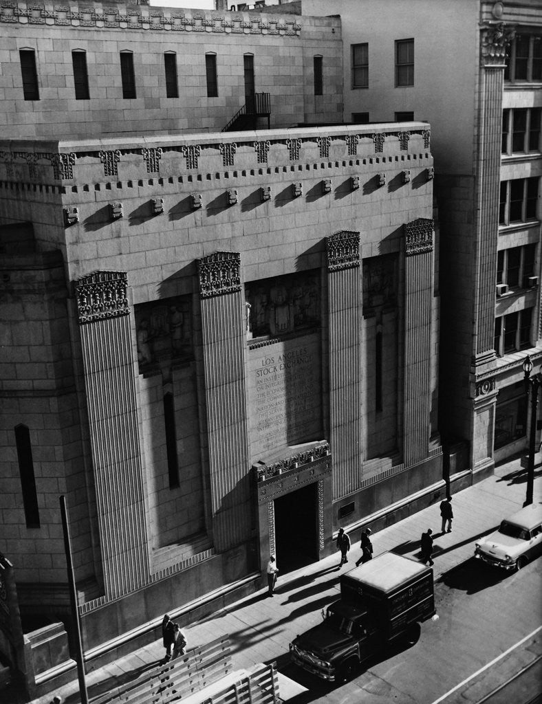 Detail of Pacific Coast Stock Exchange by Anonymous