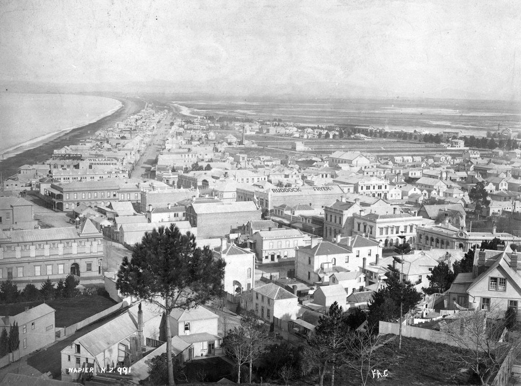 Detail of Pre-Earthquake View of Napier by Anonymous