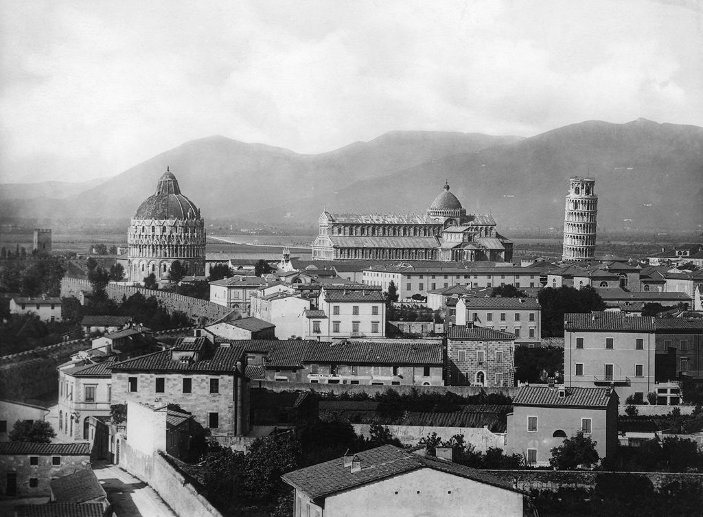 Detail of Rooftop View of Pisa by Anonymous
