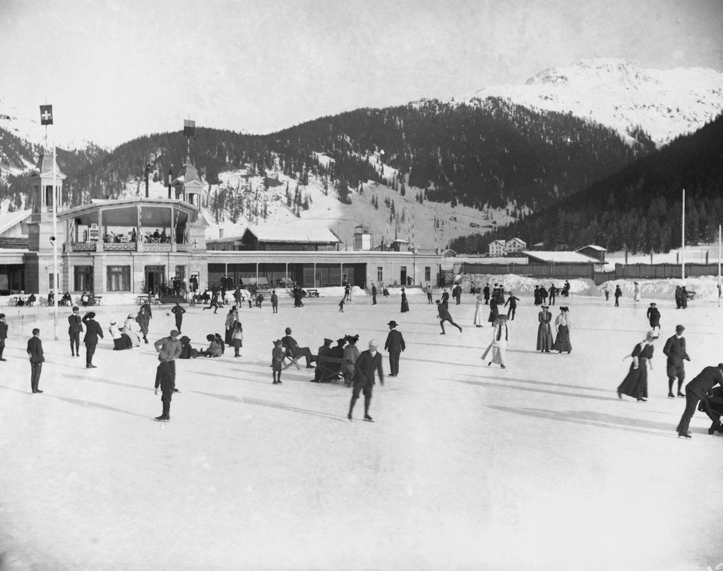 Detail of Alpine Ice Rink by Anonymous