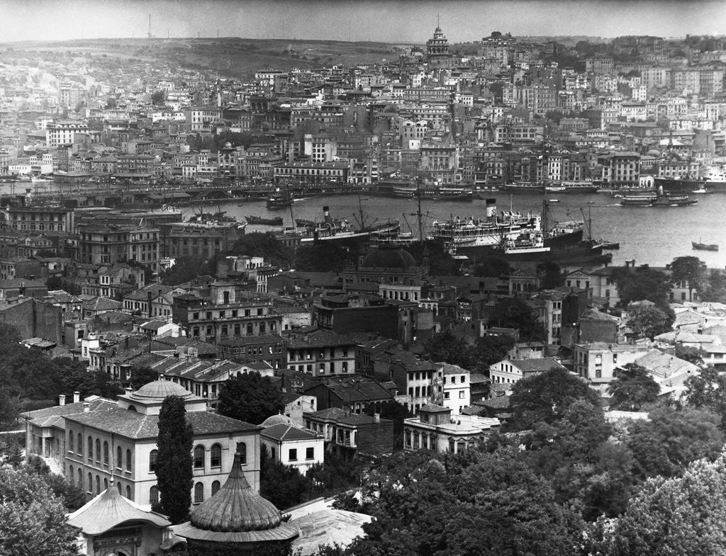 Detail of Istanbul and the Golden Horn by Anonymous