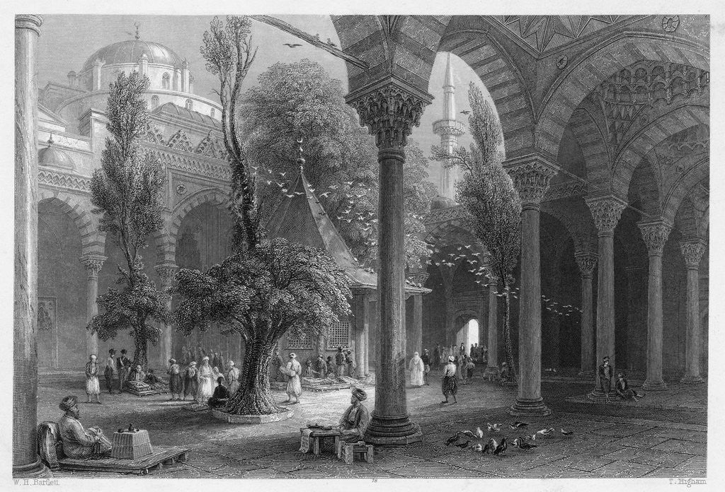 Detail of Courtyard of the Beyazid Mosque by Anonymous