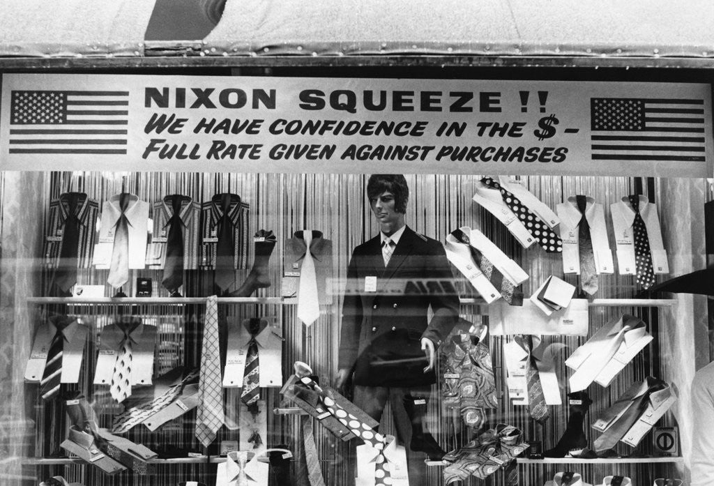 Detail of Regent Street Menswear Shop in 1971 by Anonymous