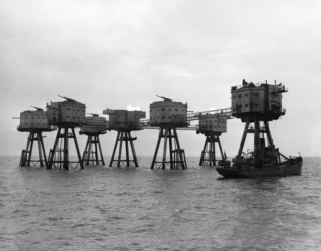 Detail of Artillery Towers in the Thames Estuary by Anonymous