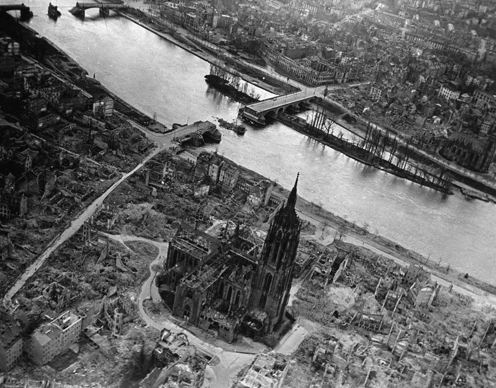 Detail of Bomb Damaged Frankfurt, 1945 by Anonymous