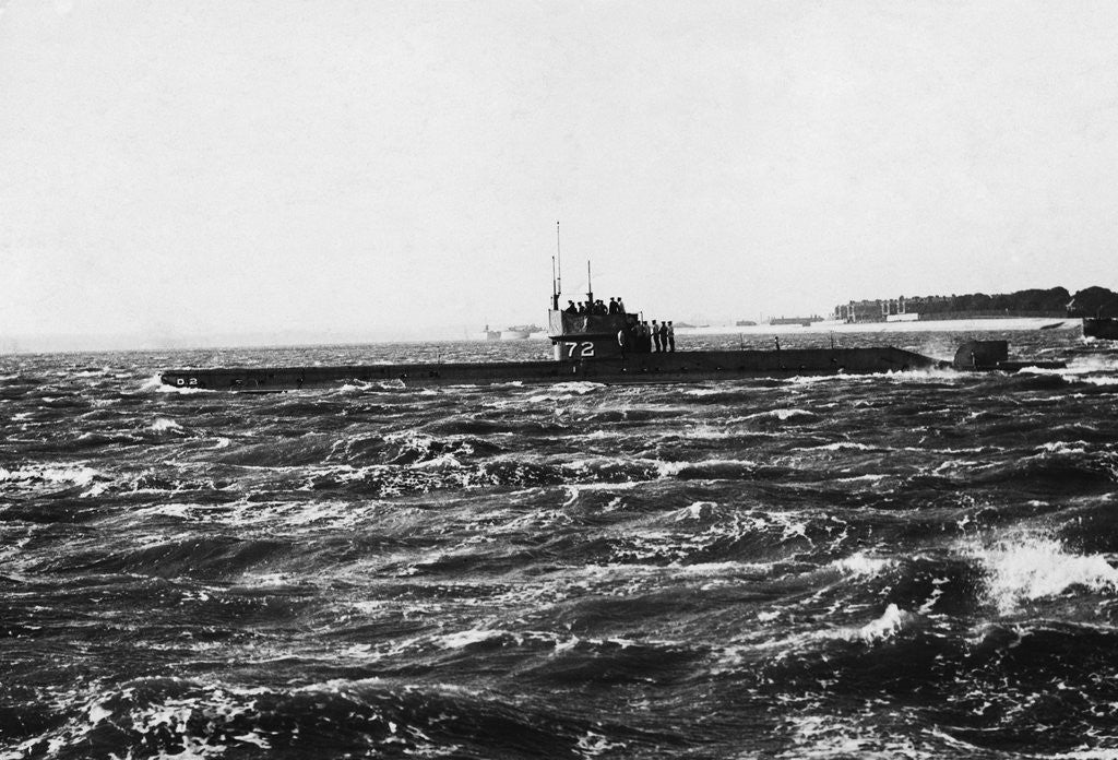 Detail of HMS D2 Leaving Portsmouth Harbour by Anonymous