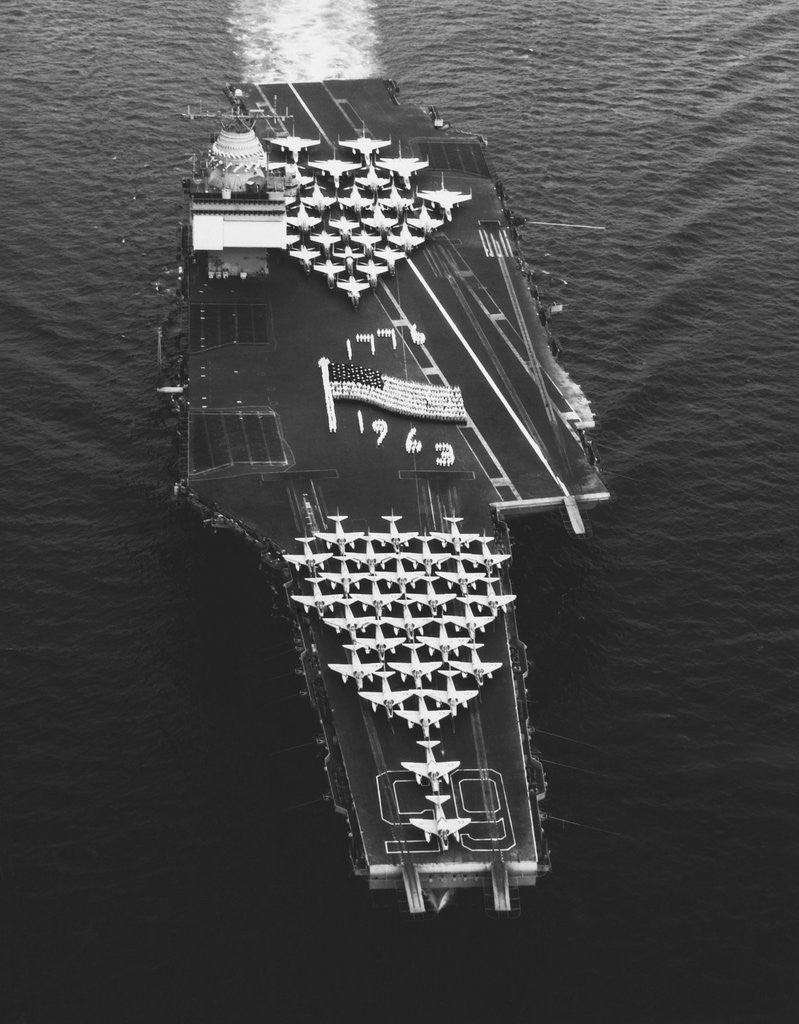 Detail of USS Enterprise in the Mediterranean Sea by Anonymous