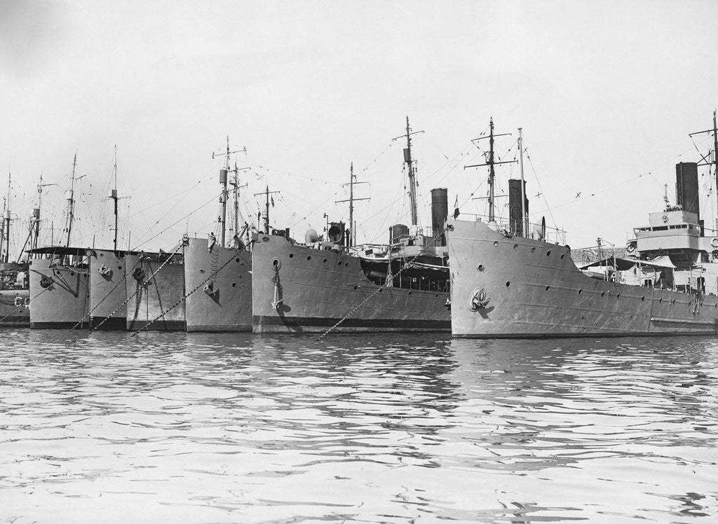 Detail of French Mediterranean War Fleet by Corbis