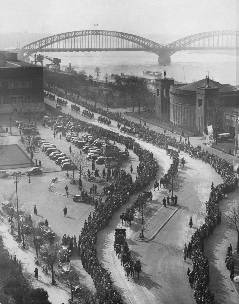 Detail of German Soldiers in Dusseldorf, 1936 by Anonymous
