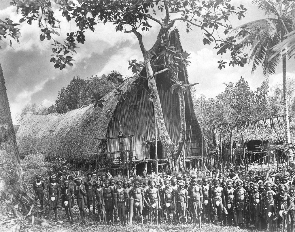 Detail of Warriors Outside a Worship House by Anonymous