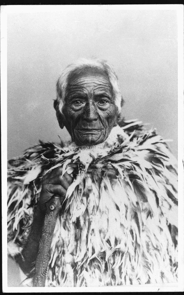 Detail of Maori Chief by Anonymous