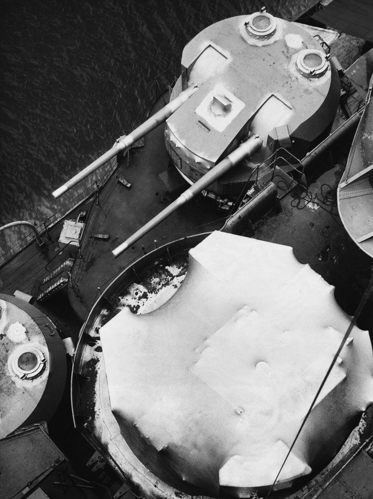Detail of Gun Turrets on HMS King George V by Anonymous