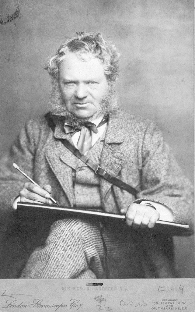 Detail of Sir Edwin Landseer by Anonymous