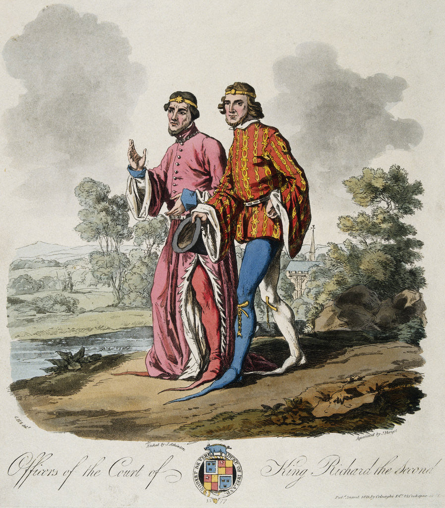 Detail of Officers of the Court of King Richard the Second by J. Atkinson and J. Merigot by Anonymous