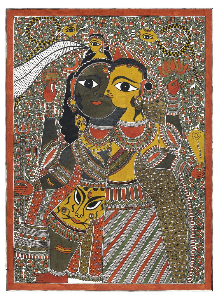 Detail of Shiva and Parvati by Anil