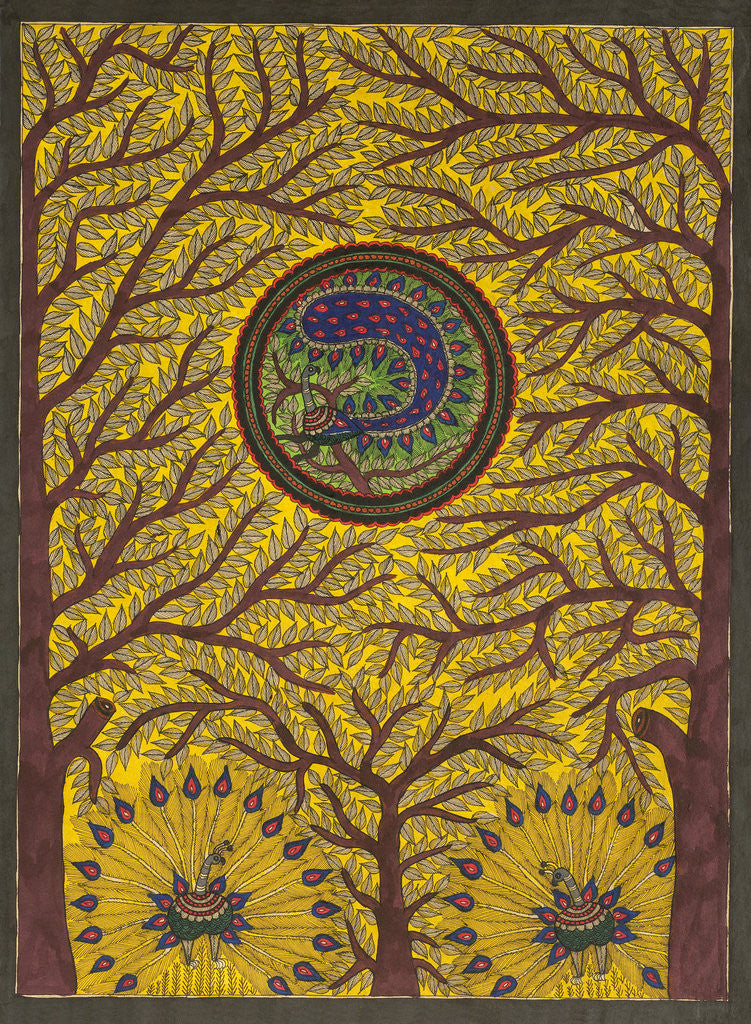 Detail of Tree, Peacock by Beta