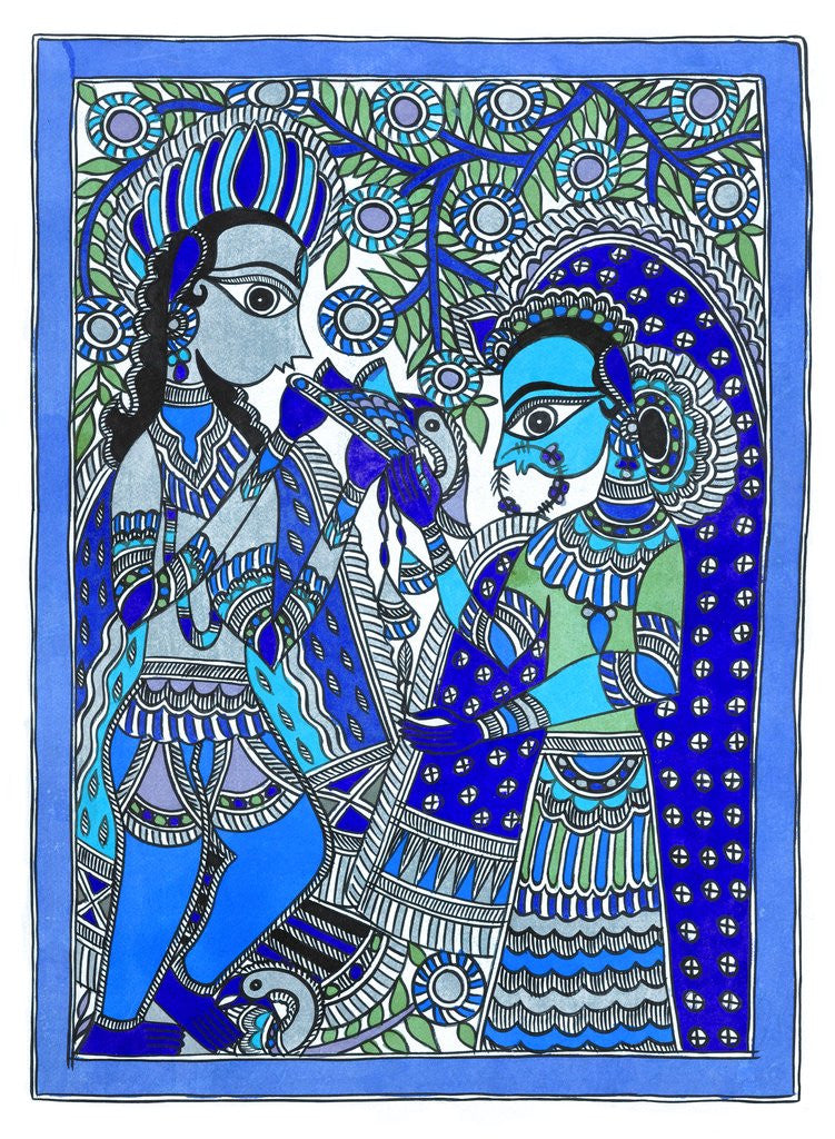 Detail of Radha Krishna by Roy