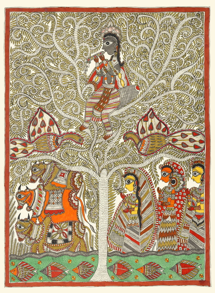 Detail of Radha Krishna by Sunil
