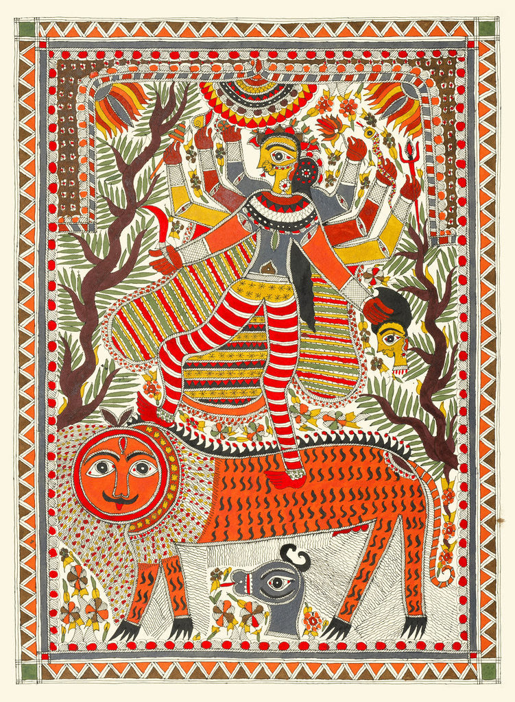 Detail of Durga by Birendra