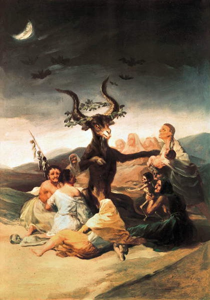 Detail of Le sabbat des sorcieres by Francisco Jose de Goya y Lucientes