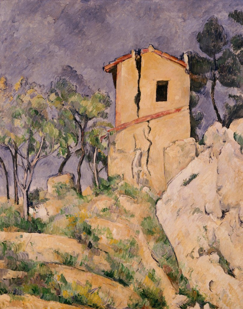 Detail of House with Cracked Wall by Paul Cezanne