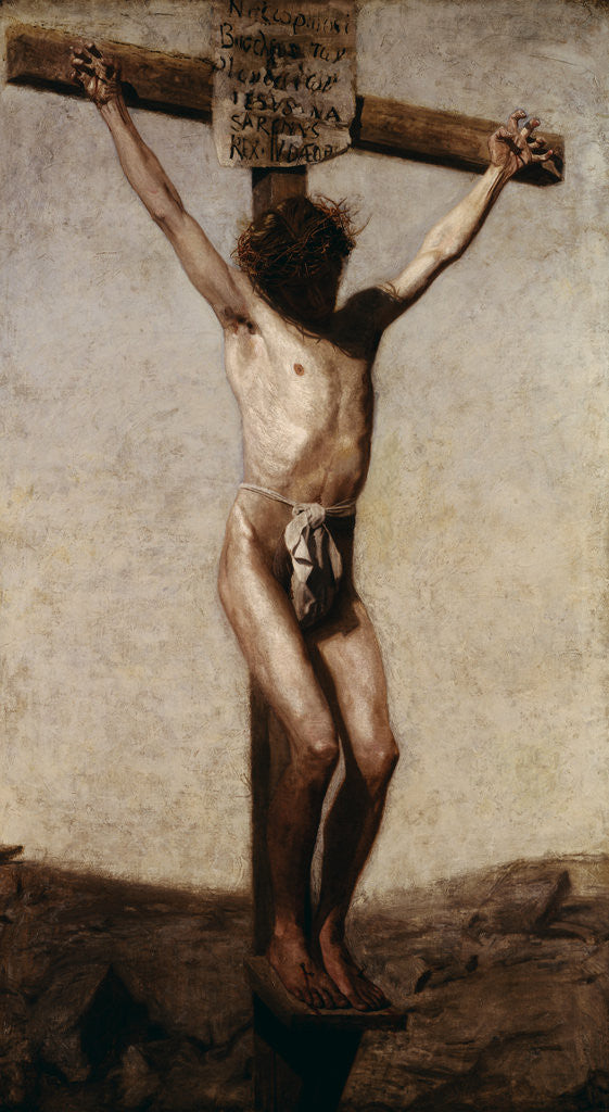 Detail of Crucifixion by Thomas Eakins