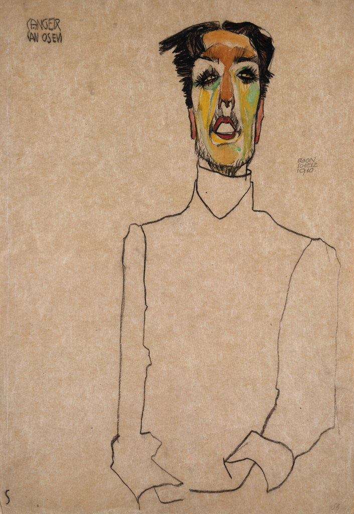 Detail of Singer van Osen by Egon Schiele