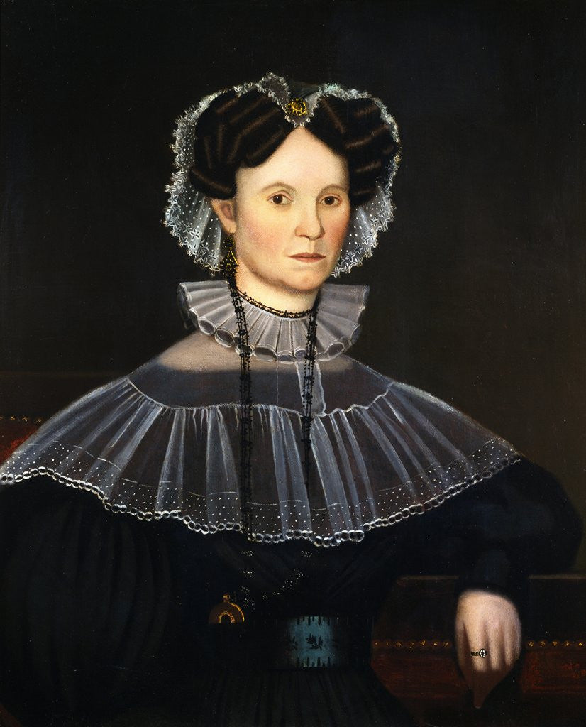 Detail of Portrait Painting of a Woman by Anonymous