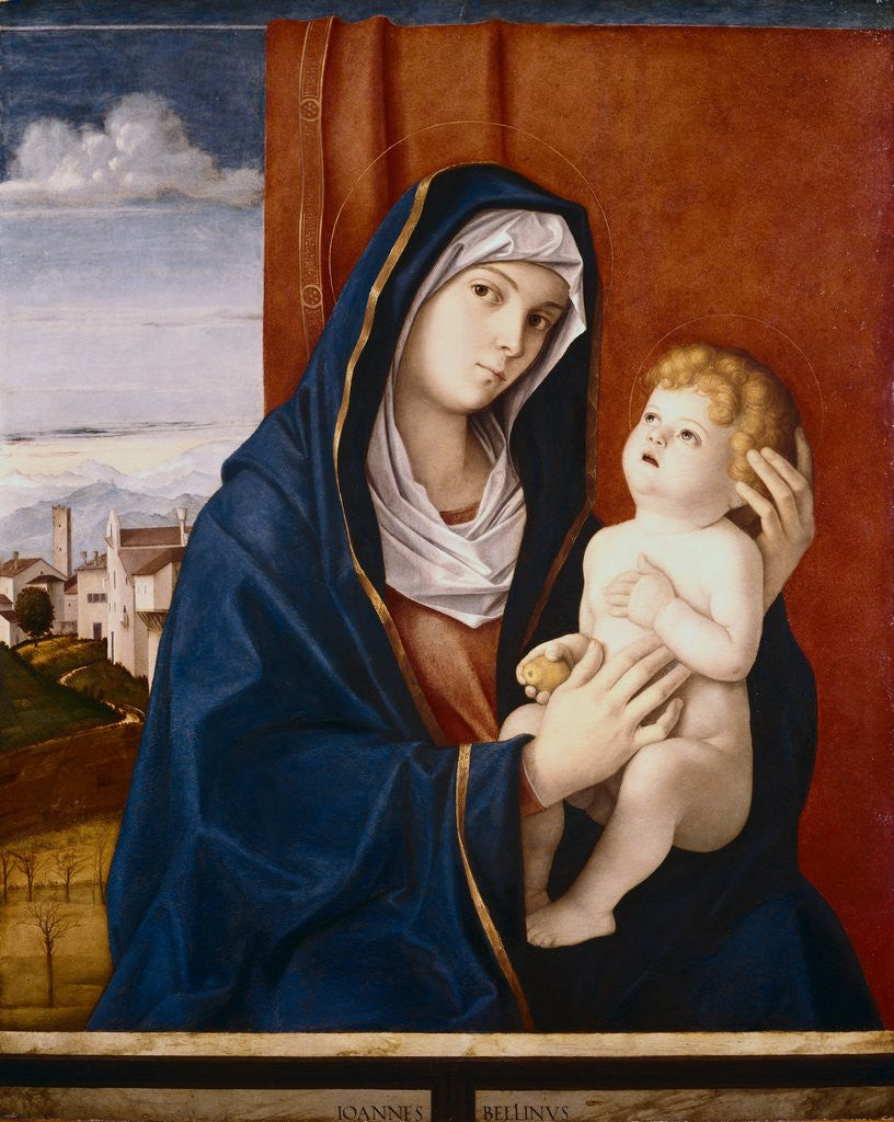 Detail of Madonna and Child by Giovanni Bellini