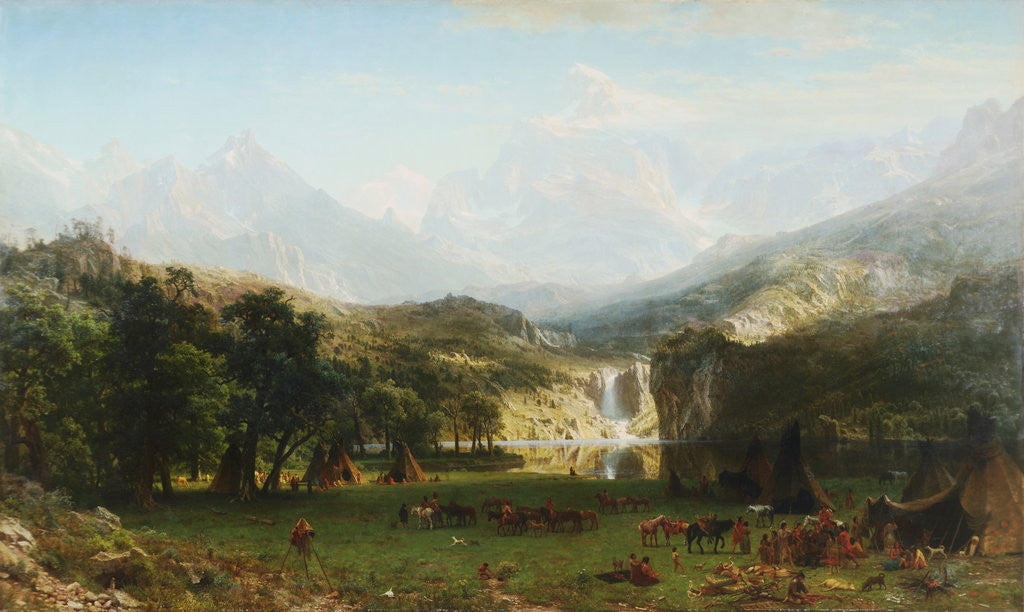 Detail of The Rocky Mountains, Lander's Peak by Albert Bierstadt