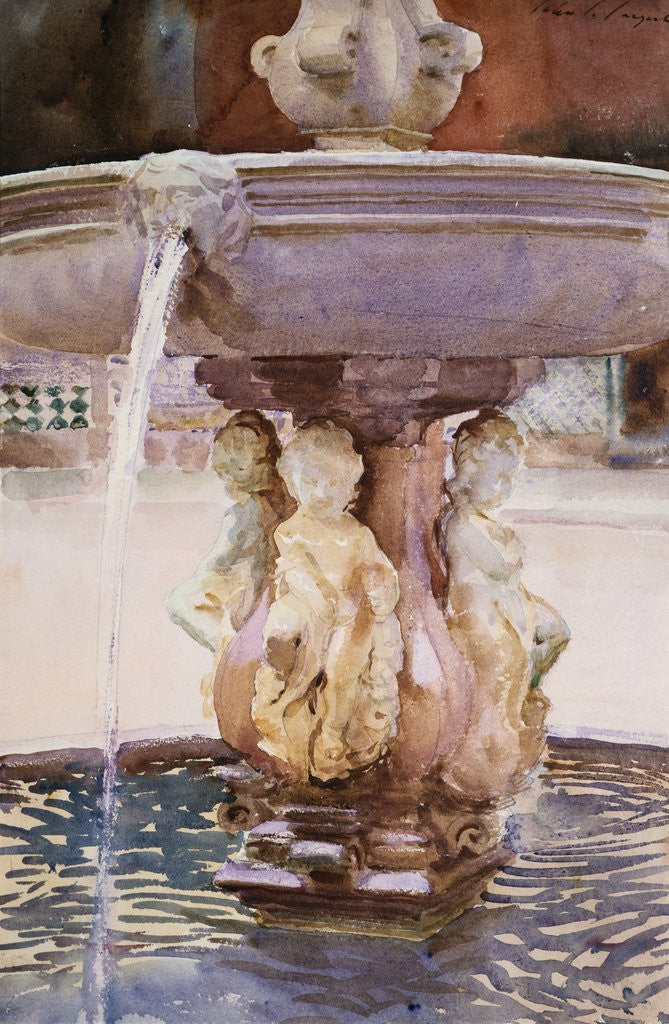 Detail of Spanish Fountain by John Singer Sargent