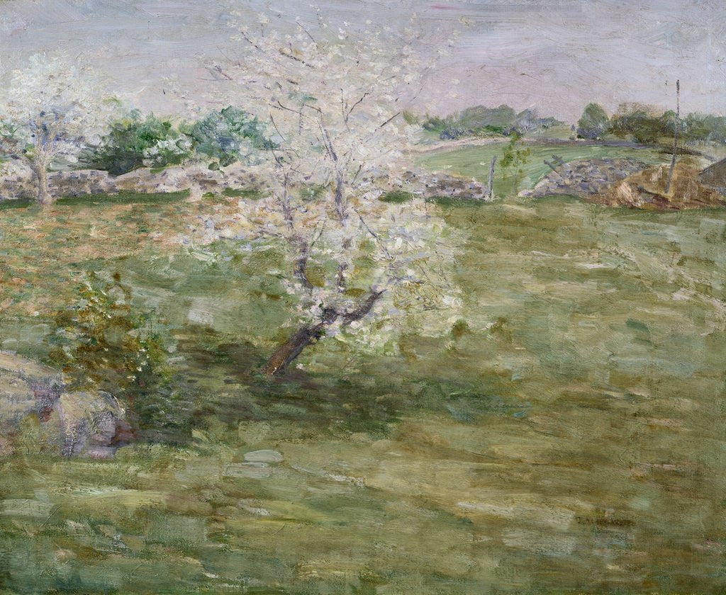 Detail of Orchard by Julian Alden Weir