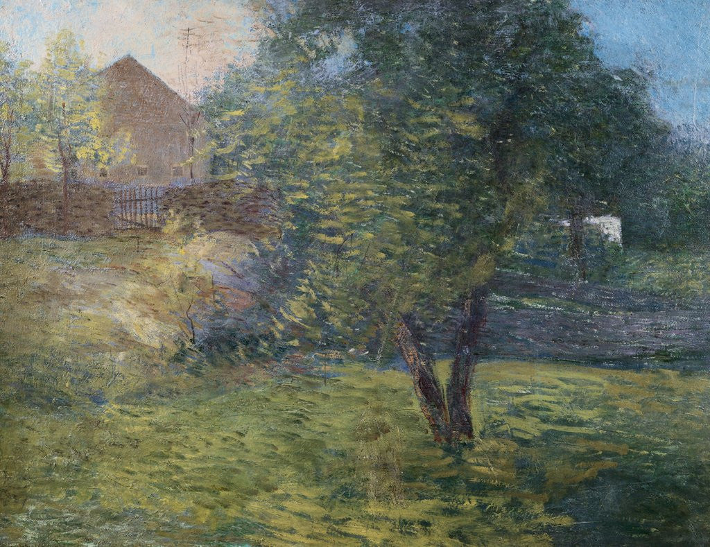 Detail of Painting of Country Scene by Julian Alden Weir