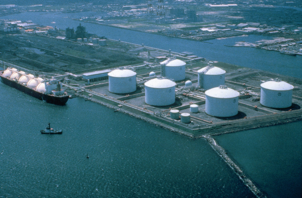 Detail of Liquefied Natural Gas Refinery by Corbis