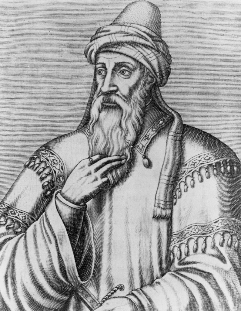 Detail of Portrait of Maimonides by Anonymous