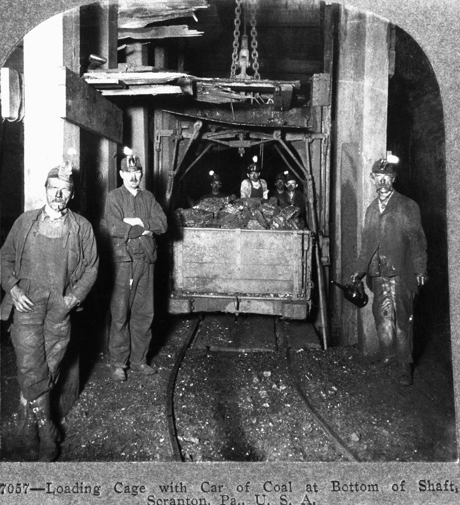 Detail of Loading Cage With Car of Coal by Anonymous