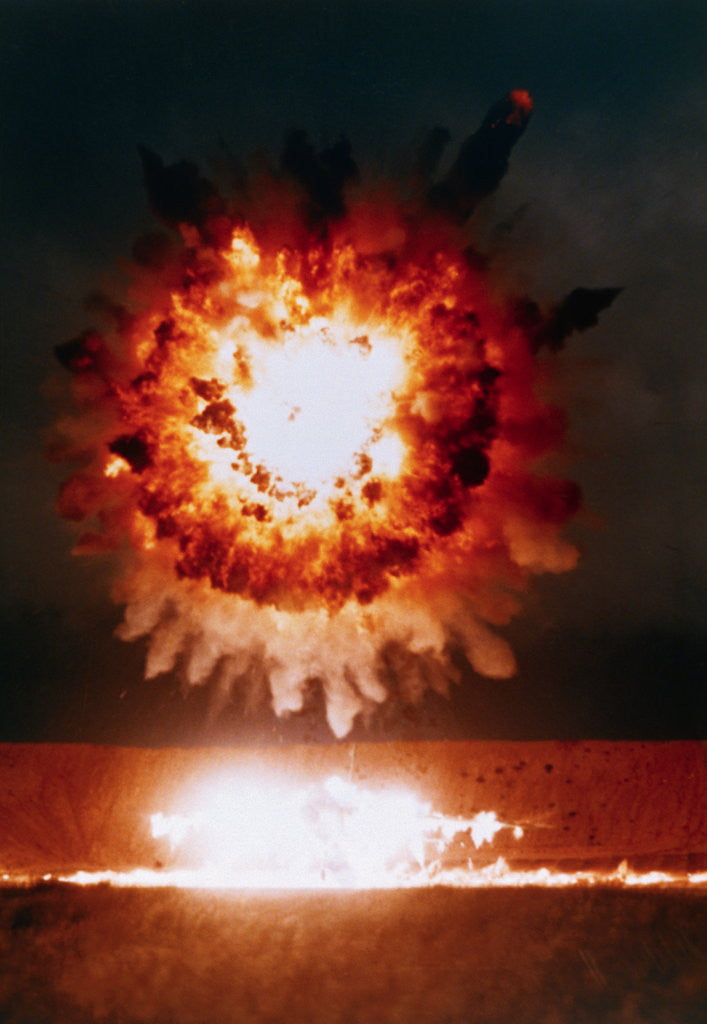 Detail of Tomahawk Missile Blast by Corbis