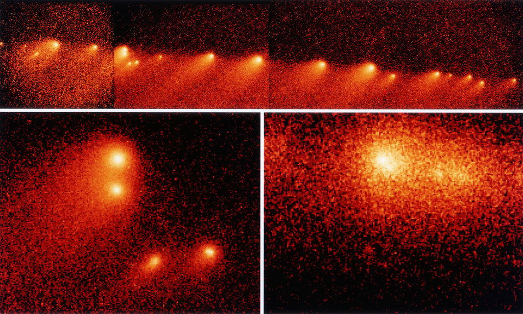 Detail of Hubble Telescope Comparison Photographs of Comet by Corbis