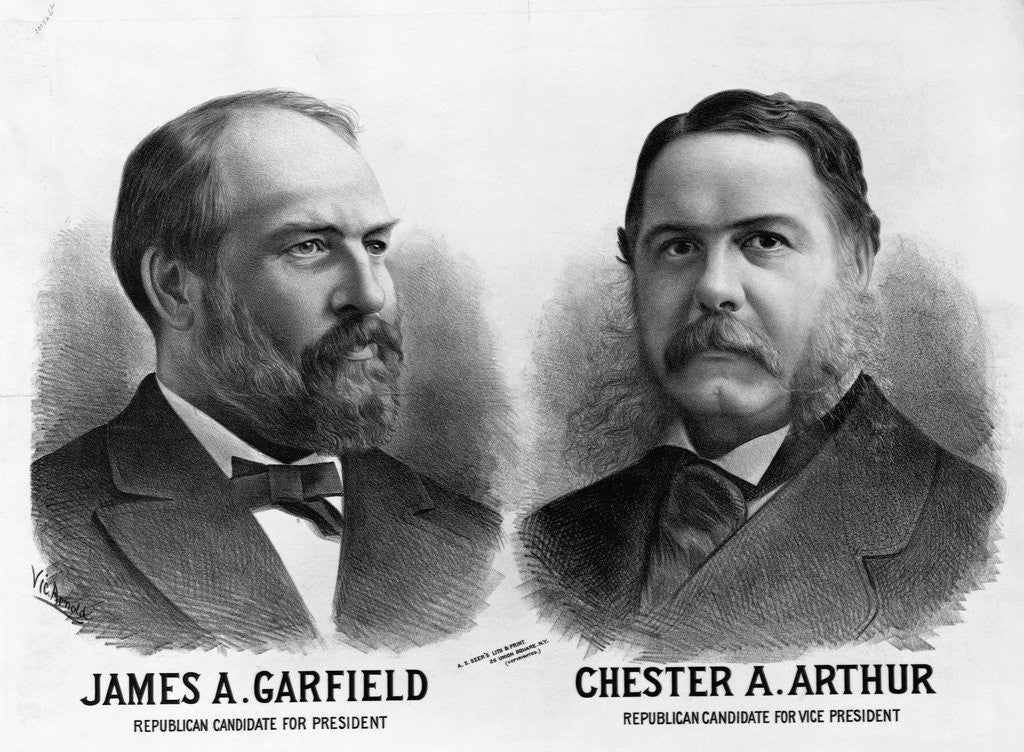 Detail of James A. Garfield. Chester A. Arthur by A. S. Seers