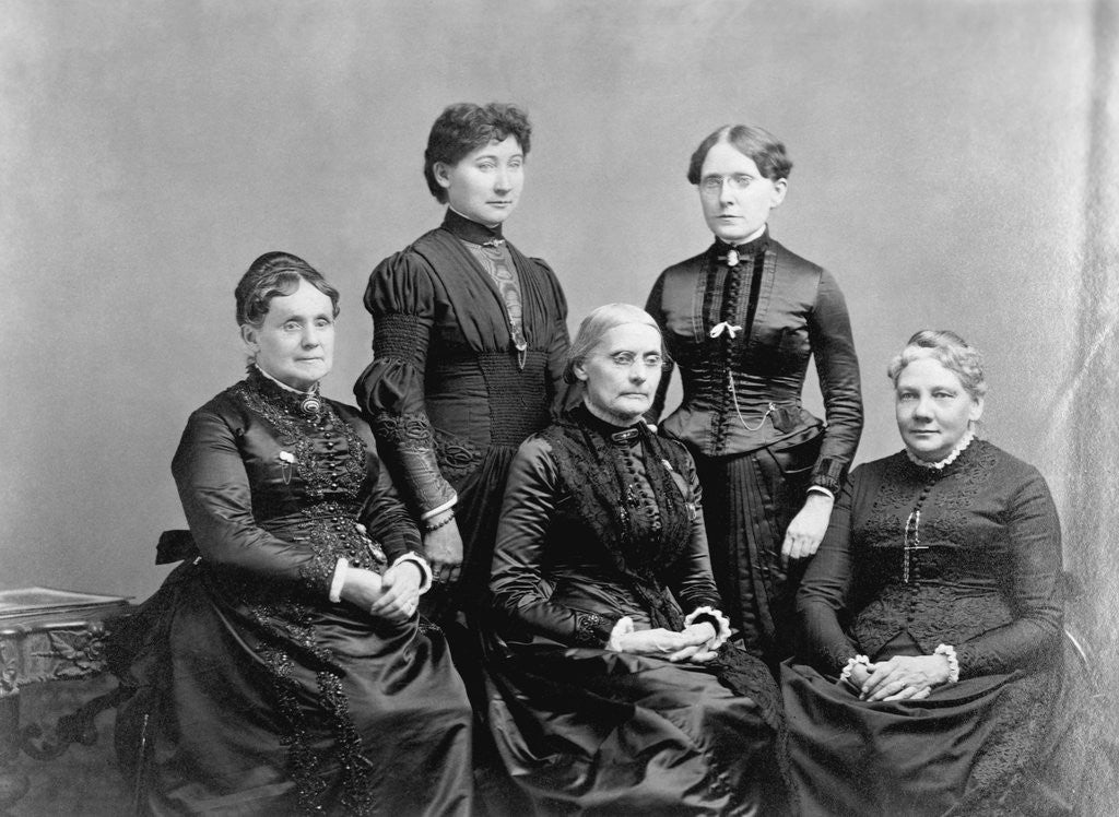 Detail of Members of the International Council of Women by Anonymous