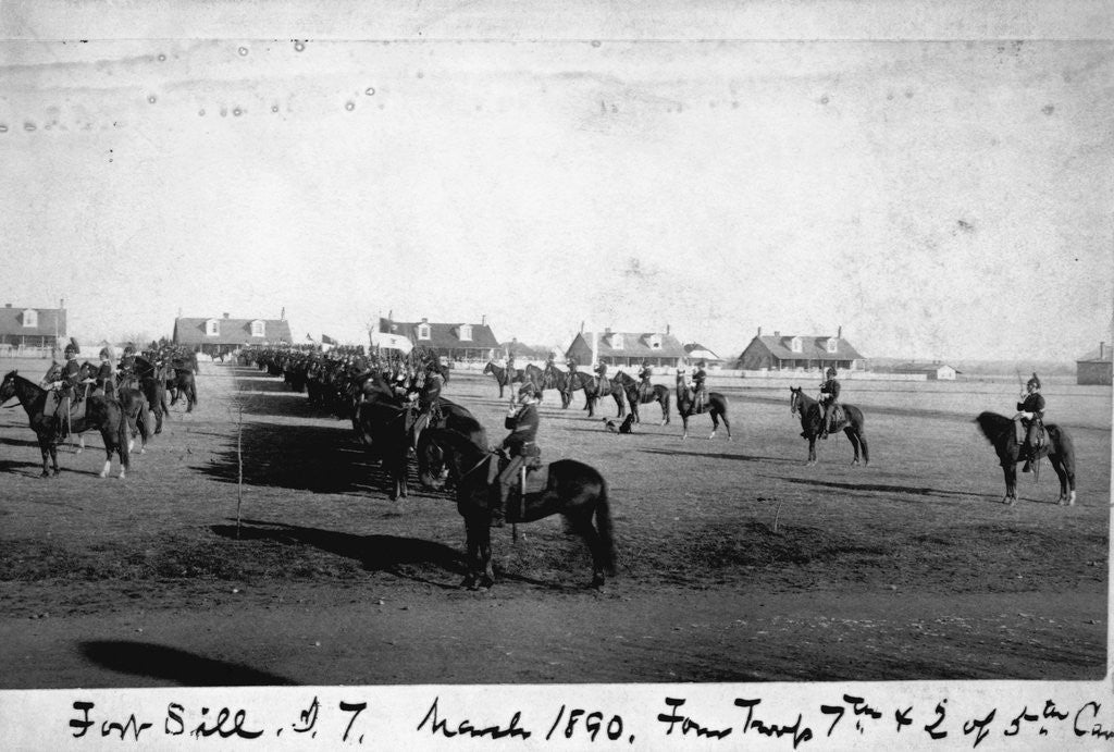 Detail of Cavalry at Fort Sill by Anonymous