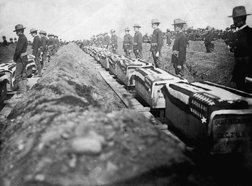 Detail of Spanish-American War Funeral Service by Anonymous