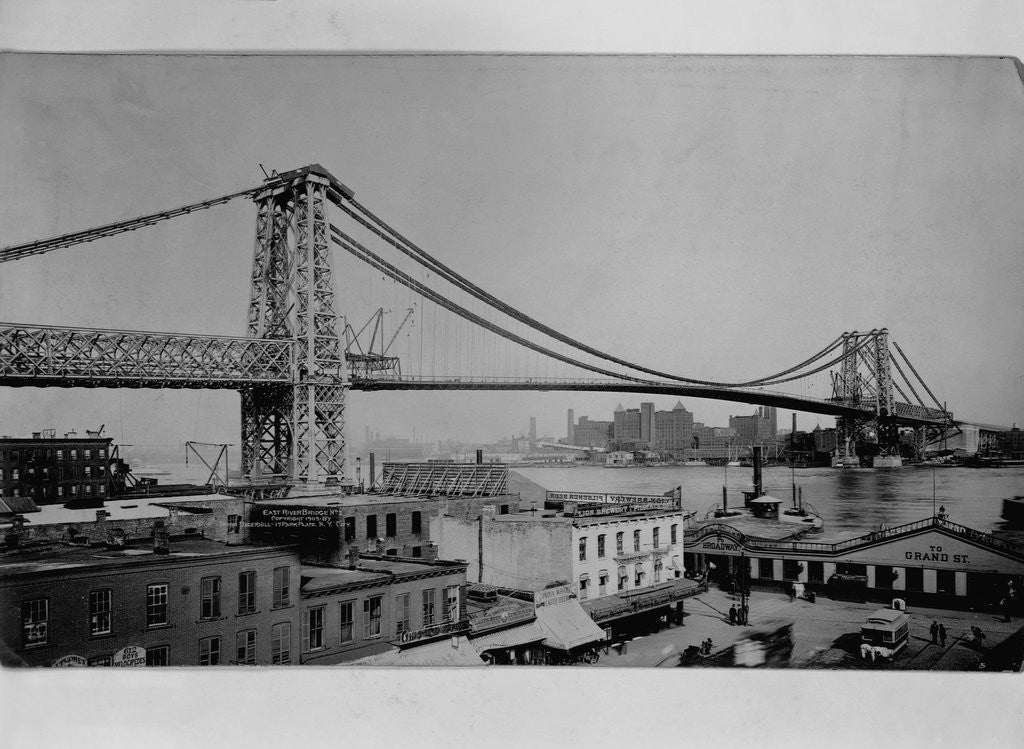 Detail of Williamsburg Bridge, New York by Anonymous