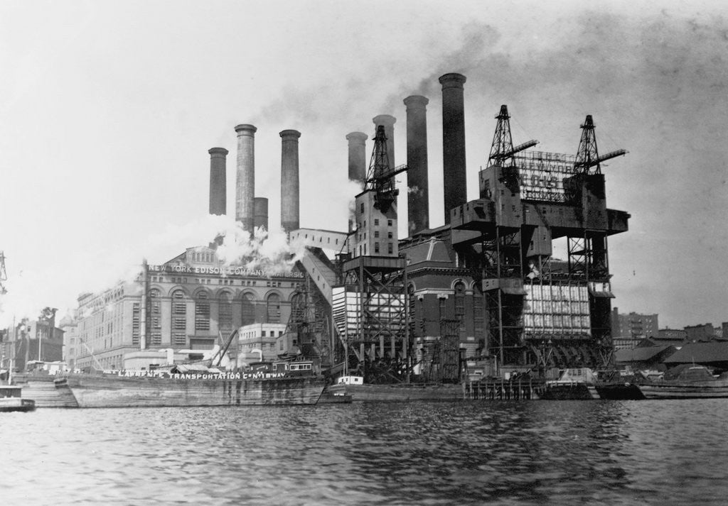 Detail of New York Edision Company Power Plant by Corbis