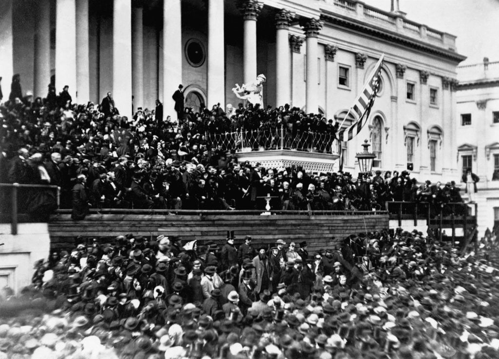 Detail of Second Inauguration of President Abraham Lincoln by Corbis