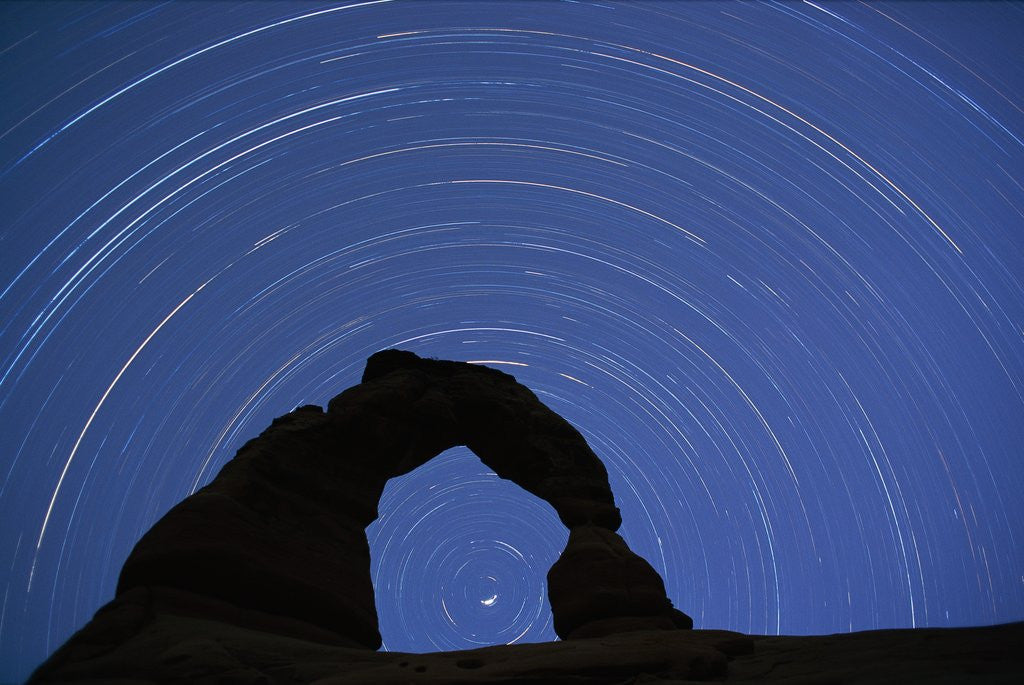 Detail of Star Trails over Delicate Arch by Anonymous