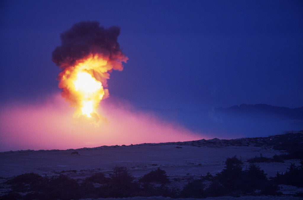 Detail of Explosion Lights the Sky by Anonymous